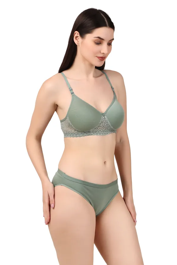 Green_Premium_Solid_Padded_Bra_&_Panty_Lingerie_Set_For_Women