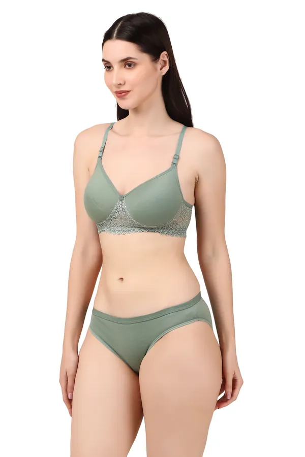 Green_Premium_Solid_Padded_Bra_&_Panty_Lingerie_Set_For_Women