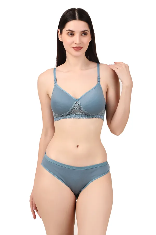 Grey_Premium_Solid_Padded_Bra_&_Panty_Lingerie_Set_For_Women