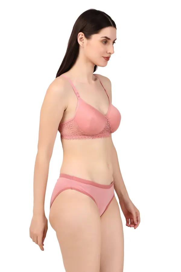 Pink_Premium_Solid_Padded_Bra_&_Panty_Lingerie_Set_For_Women
