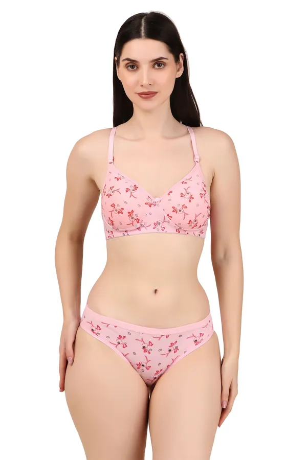 Pink_Premium_Solid_Padded_Bra_&_Panty_Lingerie_Set_For_Women