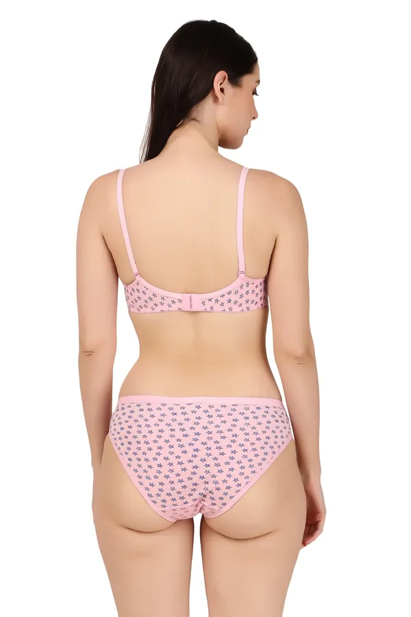 Pink_Premium_Solid_Padded_Bra_&_Panty_Lingerie_Set_For_Women