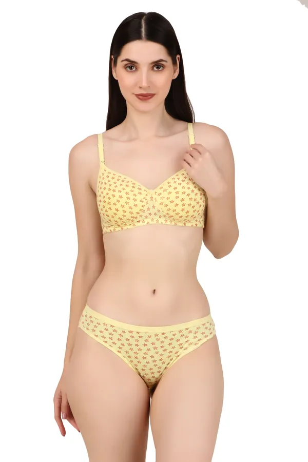 Yellow_Premium_Solid_Padded_Bra_&_Panty_Lingerie_Set_For_Women