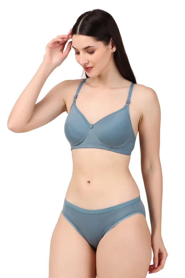 Grey_Premium_Solid_Padded_Bra_&_Panty_Lingerie_Set_For_Women