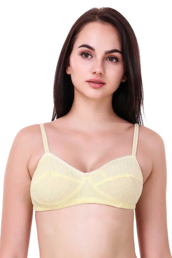 Vibrant_Comfort:_Pack_of_3_Cotton_Blend_Pink,_Yellow_&_Peach_Everyday_Non-Padded_Bras
