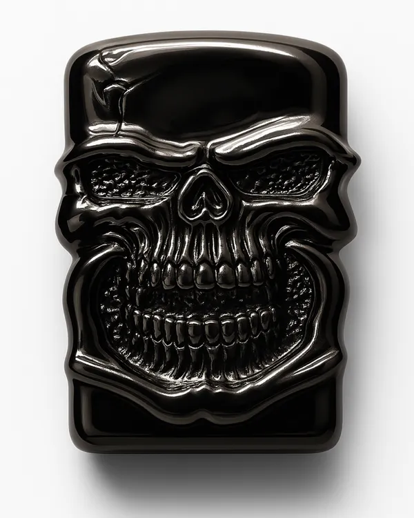 Black_Windproof_Lighter_with_A_Refill_|_Refillable_Skeleton_Lighter_with_safety|_Lock_Feature_Included_for_Safety
