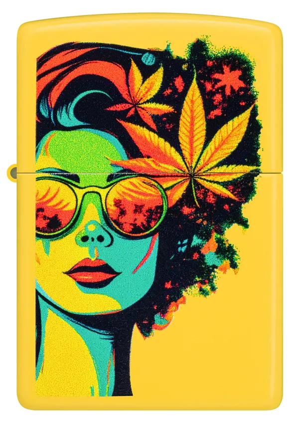 Yellow_Windproof_Lighter_with_A_Refill_|_Refillable_Sunflower_Lighter_with_safety|_Lock_Feature_Included_for_Safety