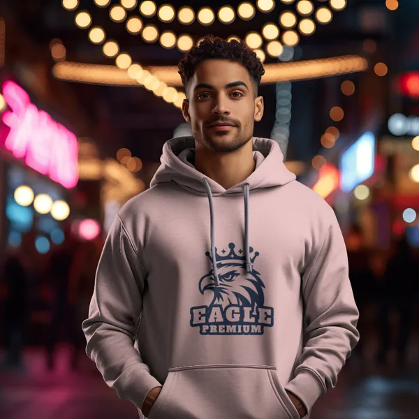 Light_Baby_Pink_Cotton_Eagle_Hoodies_For_Men_&_Women
