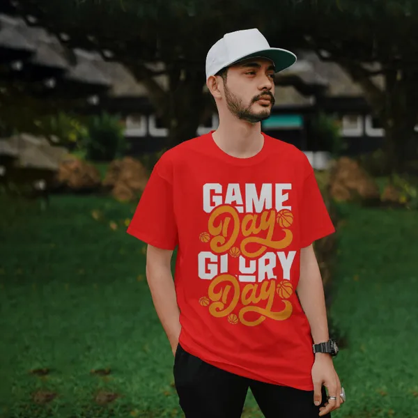 Red_Cotton_Game_Day_Glory_Day_T-Shirts_For_Men_&_Women
