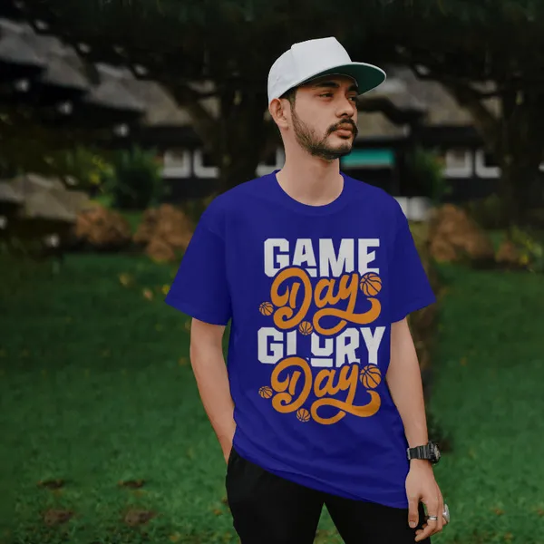 Navy_Cotton_Game_Day_Glory_Day_T-Shirts_For_Men_&_Women