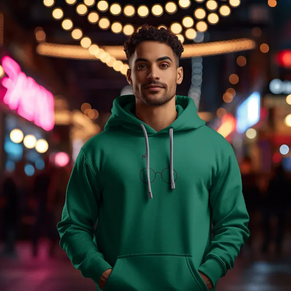 Green_Stylish_Cotton_Hoodies_For_Men_&_Women