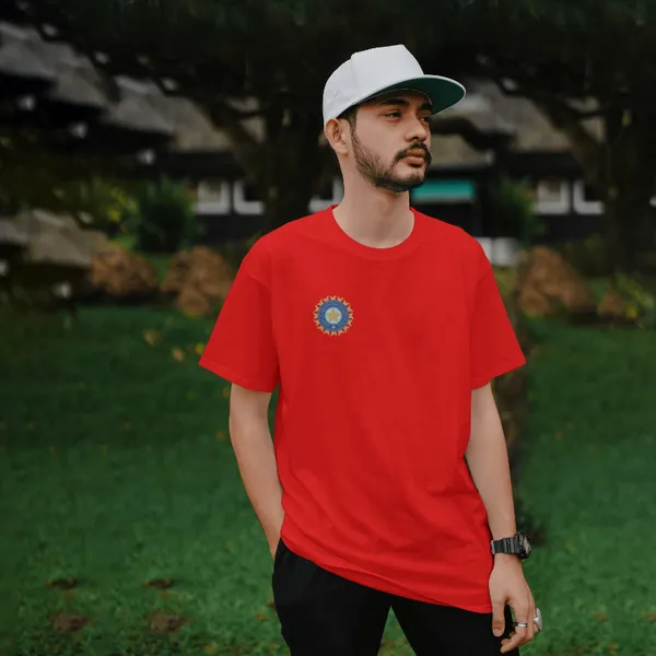 Red_Stylish_Cotton_T-Shirt_For_Men_&_Women