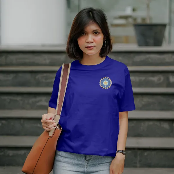 Navy_Stylish_Cotton_T-Shirt_For_Men_&_Women