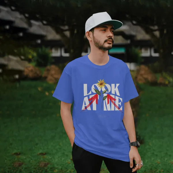 Blue_Cotton_Look_At_Me_T-Shirts_For_Men_&_Women