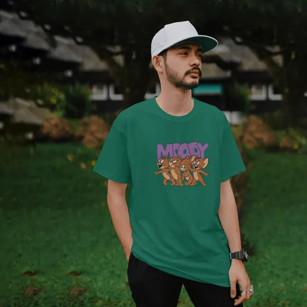 Green_Stylish_Cotton_T-Shirt_For_Men_&_Women