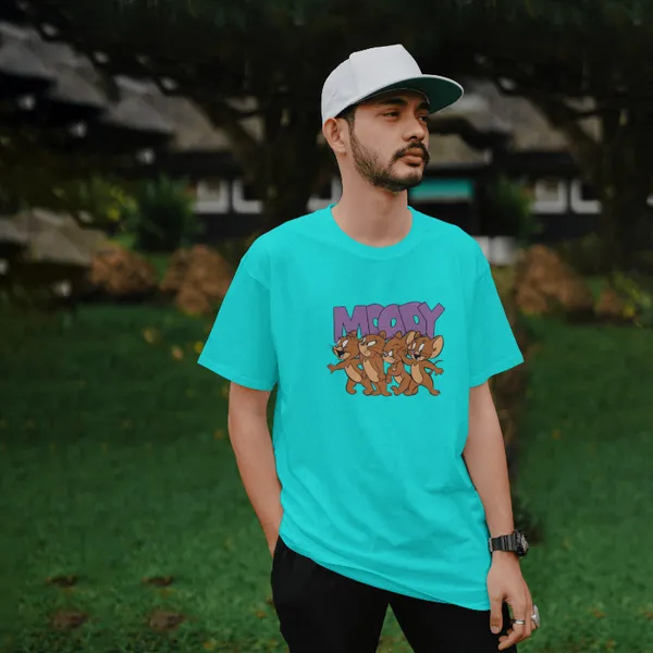 Aqua_Stylish_Cotton_T-Shirt_For_Men_&_Women