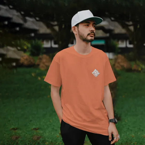 Coral_Cotton_Modern_T-Shirts_For_Men_&_Women