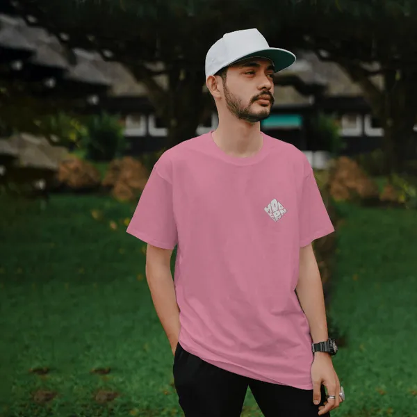Light_Baby_Pink_Cotton_Modern_T-Shirts_For_Men_&_Women