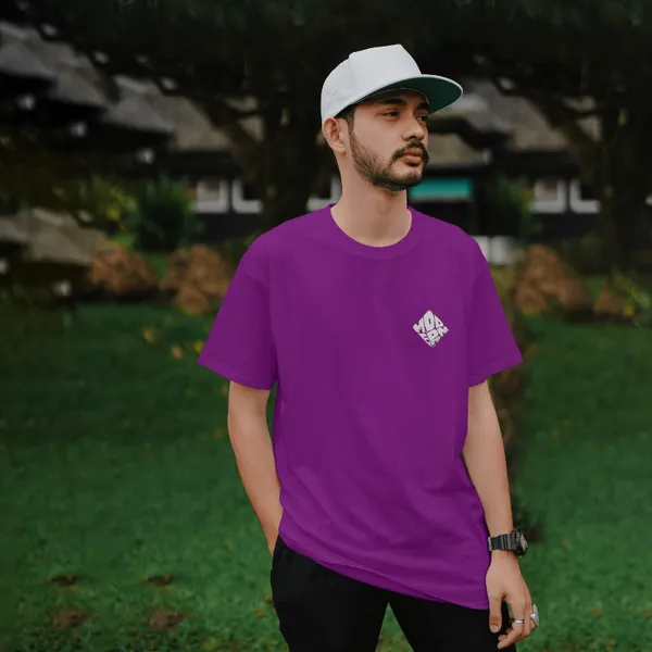 Purple_Cotton_The_Light_T-Shirts_For_Men_&_Women