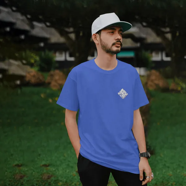 Blue_Cotton_Modern_T-Shirts_For_Men_&_Women