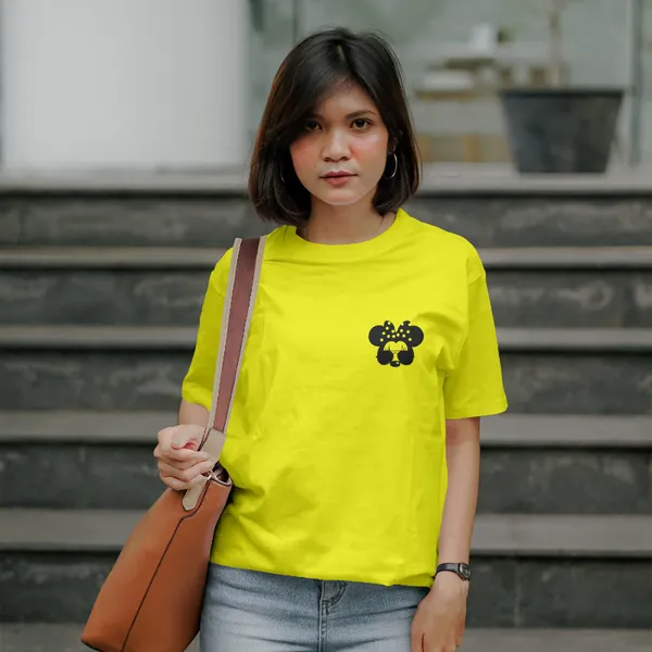 Yellow_Stylish_Cotton_T-Shirt_For_Men_&_Women