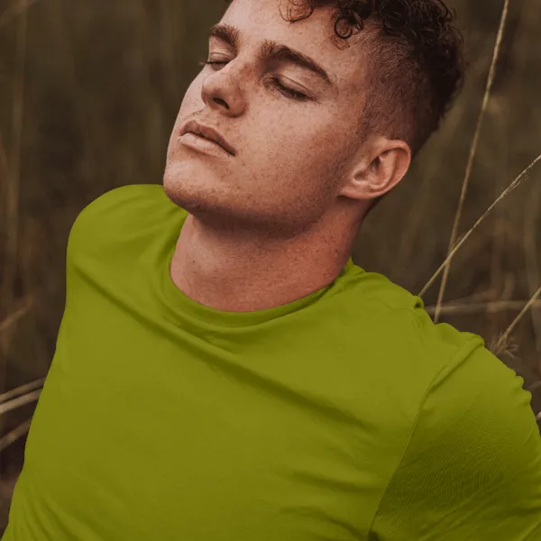 Olive_Green_Stylish_Cotton_T-Shirt_For_Men_&_Women