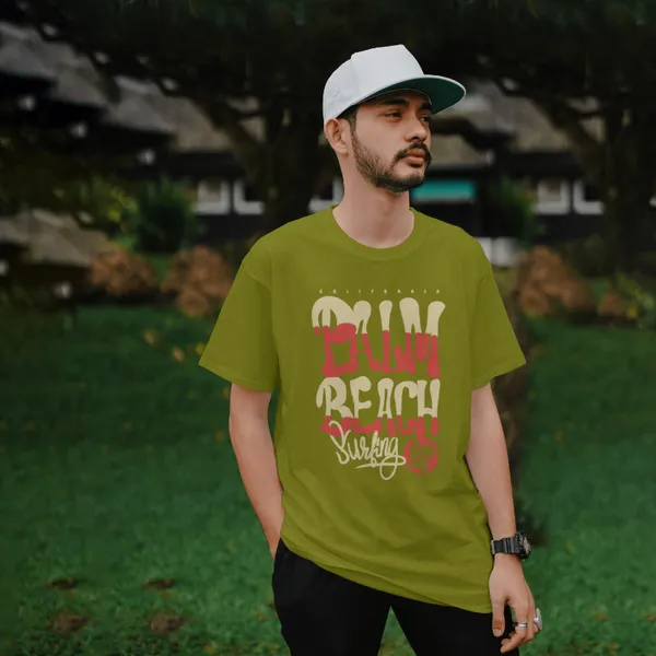 Olive_Green_Stylish_Cotton_T-Shirt_For_Men_&_Women