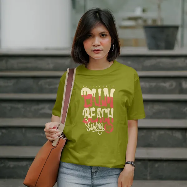 Olive_Green_Stylish_Cotton_T-Shirt_For_Men_&_Women