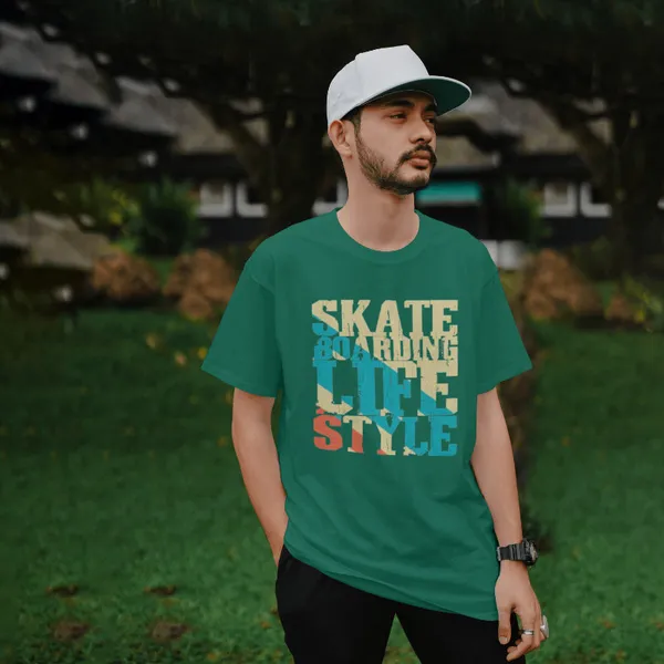 Green_Stylish_Cotton_T-Shirt_For_Men_&_Women