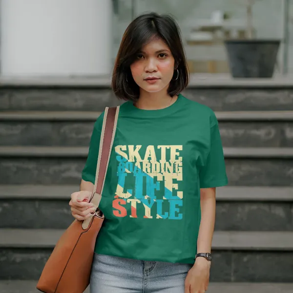Green_Stylish_Cotton_T-Shirt_For_Men_&_Women