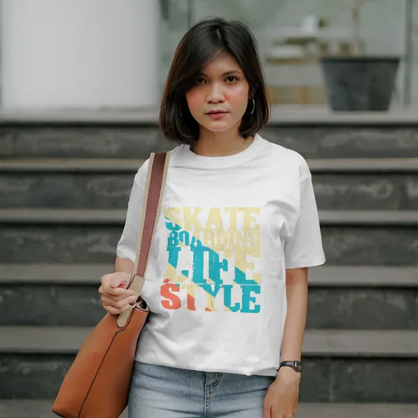 White_Stylish_Cotton_T-Shirt_For_Men_&_Women