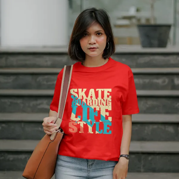 Red_Stylish_Cotton_T-Shirt_For_Men_&_Women