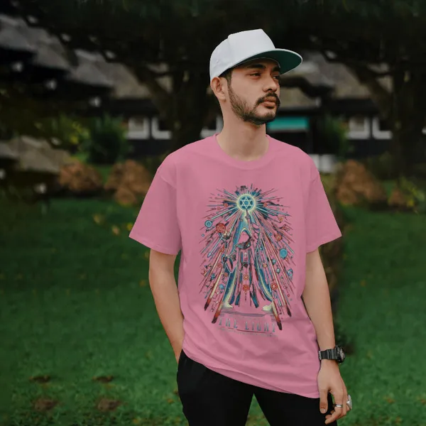Light_Baby_Pink_Cotton_The_Light_T-Shirts_For_Men_&_Women
