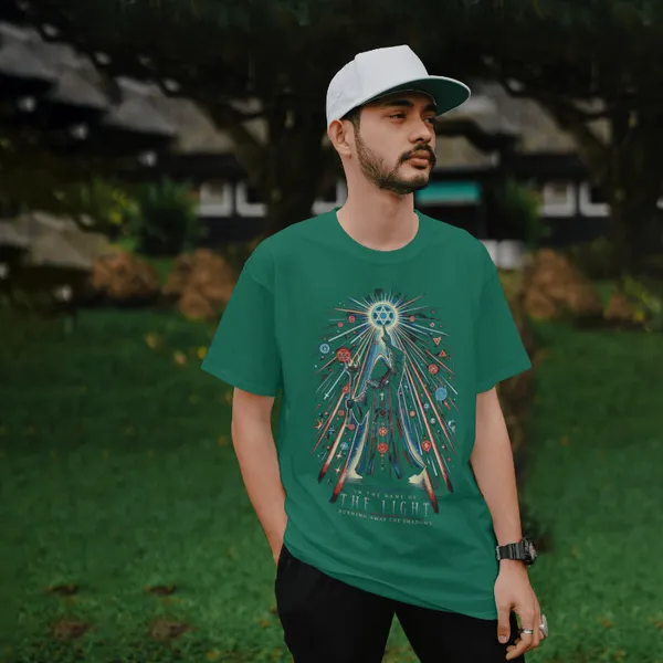 Green_Cotton_The_Light_T-Shirts_For_Men_&_Women