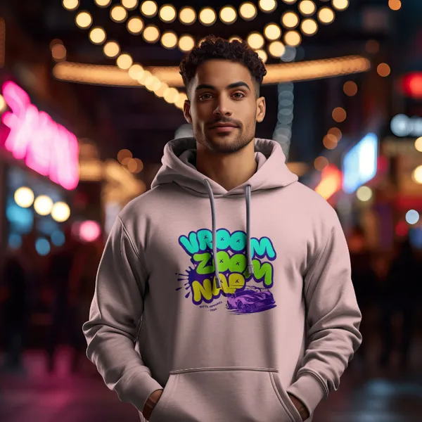 Light_Baby_Pink_Cotton_Vroom_Zoom_Nap_Hoodies_For_Men_&_Women