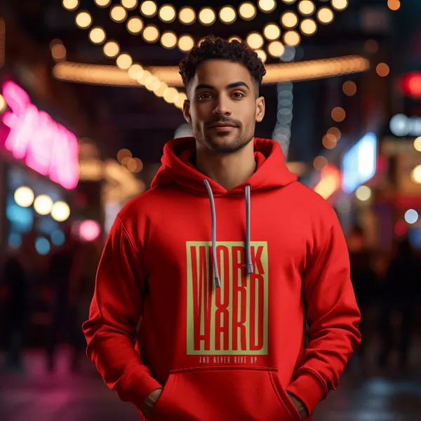 Red_Cotton_Work_Hard_Hoodies_For_Men_&_Women