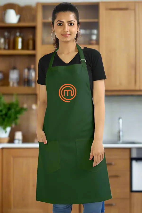 Bottle_Green_Stylish_Cotton_Apron_For_Men_&_Women
