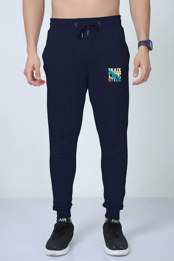 Navy_Stylish_Cotton_Joggers_For_Men_&_Women