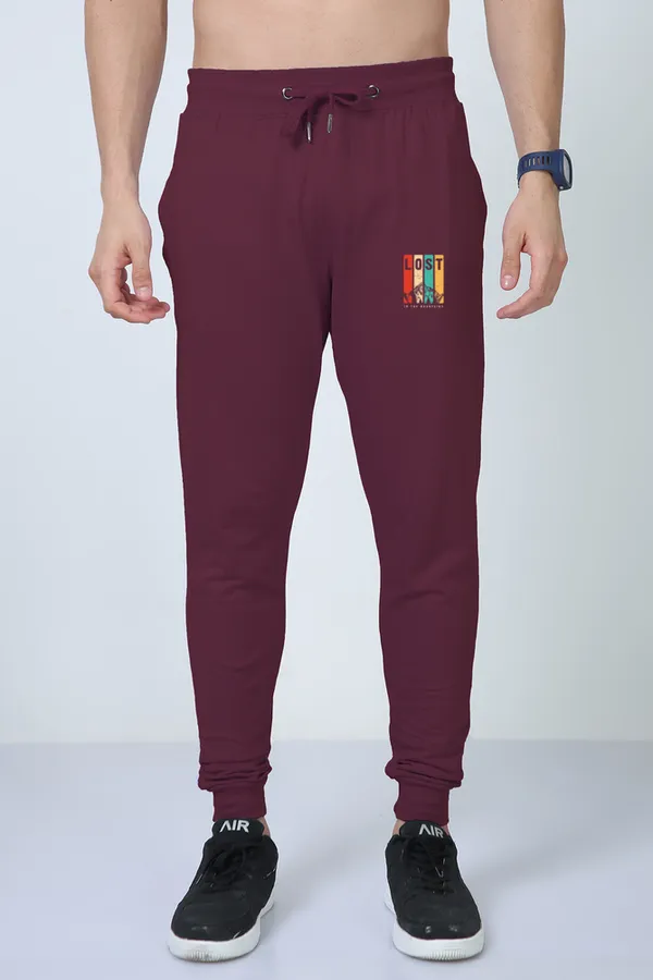 Maroon_Stylish_Cotton_Joggers_For_Men_&_Women