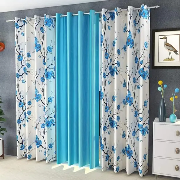 Galaxy_Home_Decor_Printed_Curtains,Pack_of_3,Aqua