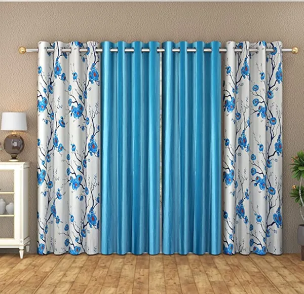 Galaxy_Home_Decor_Printed_Curtains,Pack_of_4,Aqua
