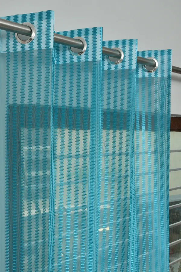 Galaxy_Home_Decor_Transparent_Net_Curtains,Pack_of_4,Aqua