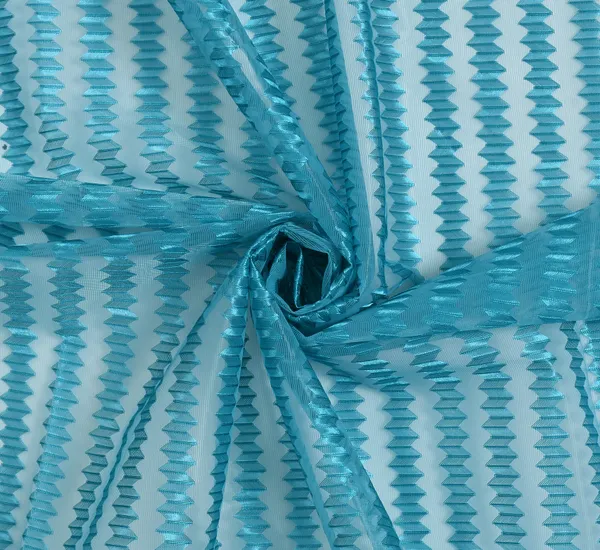 Galaxy_Home_Decor_Transparent_Net_Curtains,Pack_of_3,Aqua