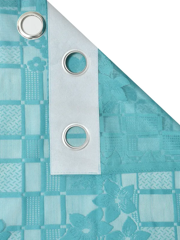 Galaxy_Home_Decor_Transparent_Flower_Net_Design_Sheer_Curtains,_Pack_of_2,_Aqua