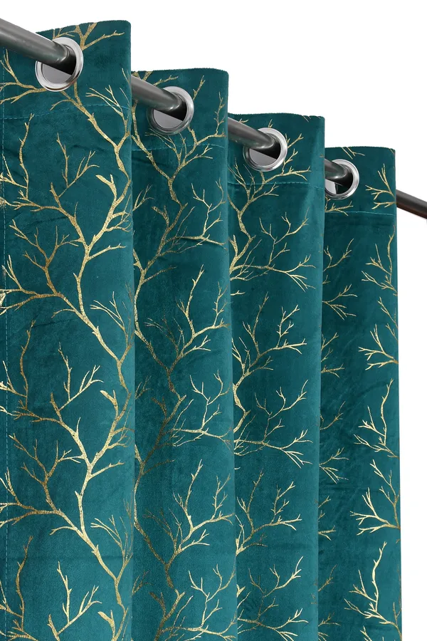 Galaxy_Home_Decor_Printed_Curtains,Pack_of_2,Aqua