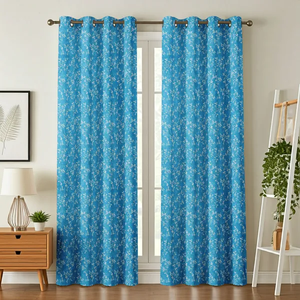 Galaxy_Home_Decor_Floral_Printed_Curtains,Pack_of_2,Aqua