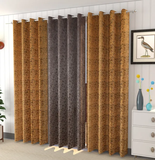 Galaxy_Home_Decor_Velvet_Printed_Curtains,_Pack_of_3,_Beige&Brown