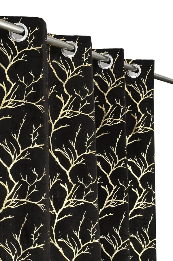 Galaxy_Home_Decor_Printed_Curtains,Pack_of_2,Black