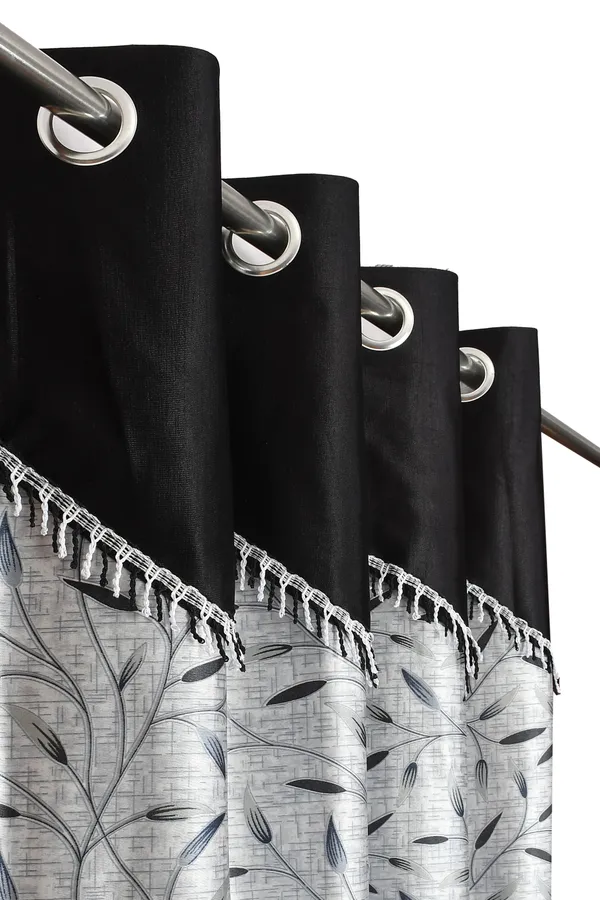 Galaxy_Home_Decor_Printed_Curtains,Pack_of_2,Black