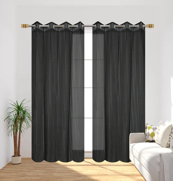 Galaxy_Home_Decor_Transparent_Net_Curtains,_Pack_of_2,_Black